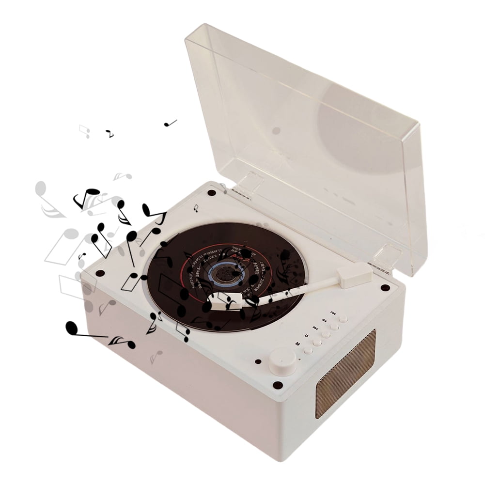 BLEEUS Cd Player Rechargeable Bluetooth-compatible 5.0 Music Player W/ Remote (White)Audio Equipment