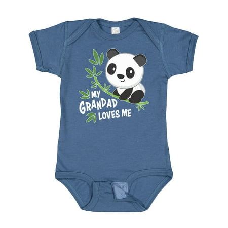 

Inktastic My Grandad Loves Me- Cute Panda Gift Baby Boy or Baby Girl Bodysuit