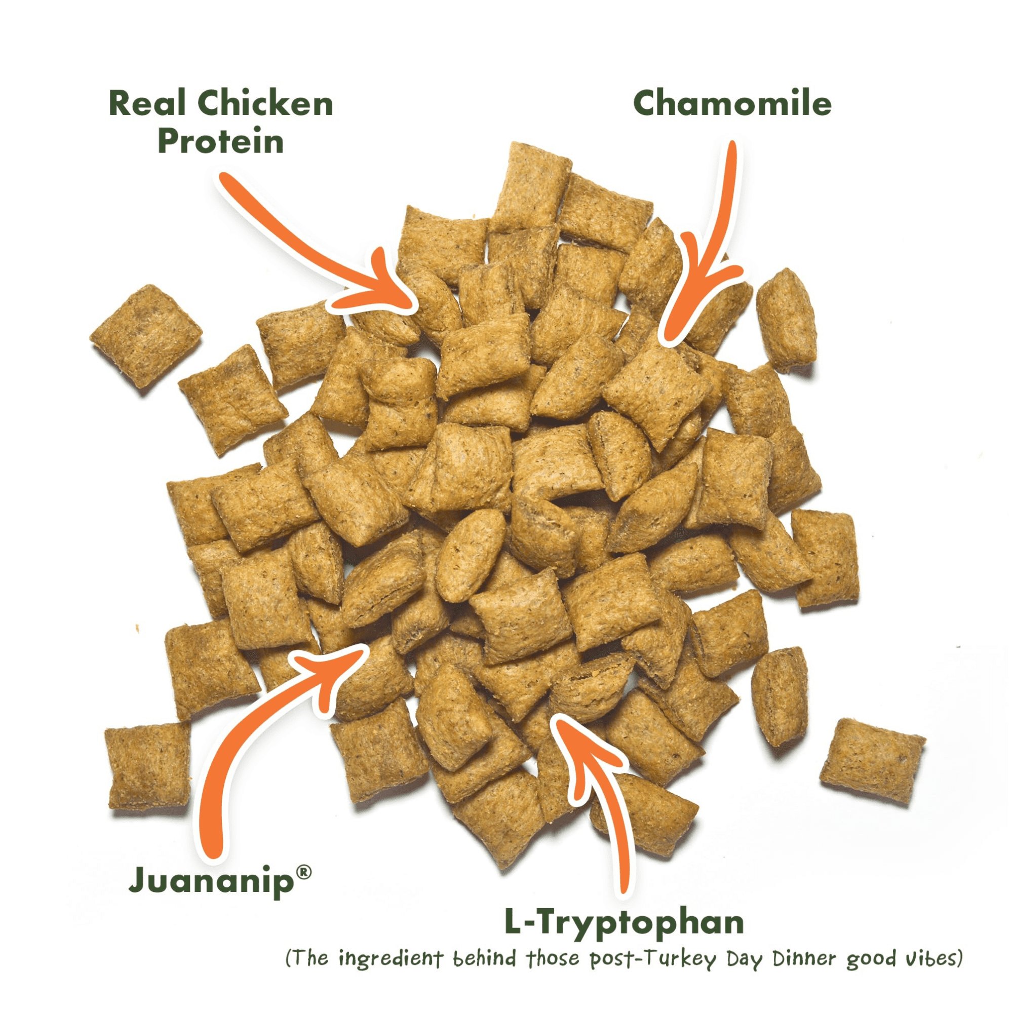 Doggijuana Dog Treats with Catnip, Chamomile and L-Tryptophan, Crunchy Calming Training Treats, Peanut Butter Flavor, 6 oz