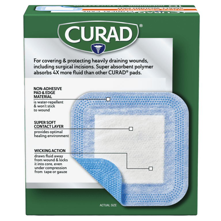 CURAD Disposable Nursing Pad with Adhesive 12Ct