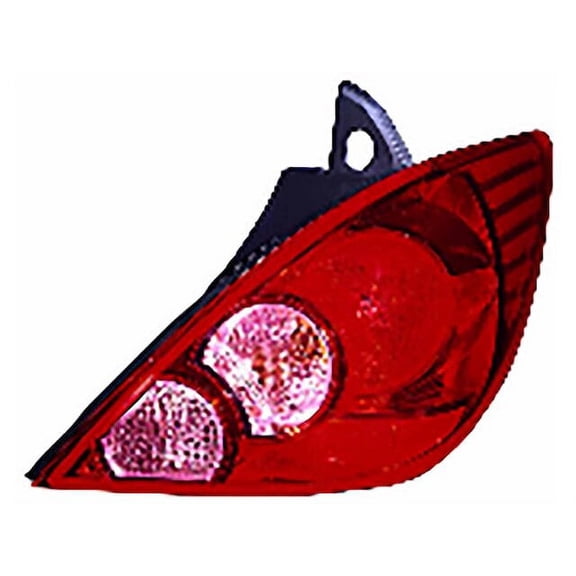 Right Tail Light Assembly - Compatible with 2007 - 2012 Nissan Versa Hatchback 2008 2009 2010 2011