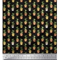 thumbnail image 1 of Soimoi Velvet Fabric Pot & Cactus Tree Fabric Prints by Yard 58 Inch Wide, 1 of 1