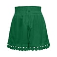 thumbnail image 4 of Bmisegm Womens Casual Shorts Lace Beach Relaxed Drawstring Tie Loose Bottoms Daily Women's Shorts GN2 L, 4 of 5