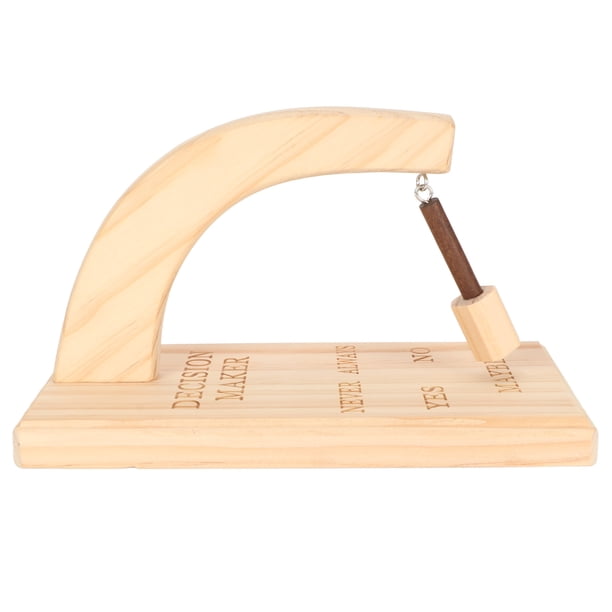 Tomador De Decisiones Magnético De Madera De Roble – Selector Oscilante Con Respuestas Sí, No, Siempre Y Quizás, Ideal Para Regalar Y Decorar, Fácil De Usar