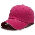 thumbnail image 2 of UTSJKR Baseball Cap Golf Dad Hat Adjustable Original Classic Low Profile Cotton Hat Unconstructed Plain Cap Men Women Hot Pink, 2 of 3