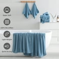 thumbnail image 4 of Jessy Home 8 Piece Home Collection Ultra Soft Cozy Towels 600 GSM Turquoise Plush Towel Set, 4 of 8