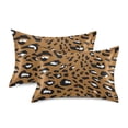 thumbnail image 2 of Brown Leopard Print Pattern Queen Size Satin Pillowcase 30''x20'' Double-Sided Print Soft Wrinkle Resistant, 2 of 9