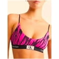 thumbnail image 2 of Calvin Klein Womens 1996 Unlined Bralette Palace Pink Tiger Print S, 2 of 2