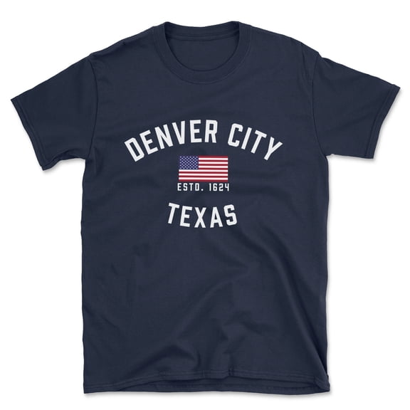 Denver City Texas Patriot Men's Cotton T-Shirt