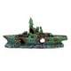 thumbnail image 1 of Barco De Guerra De La Marina Dañado De Resina, Barco Pequeño, Acorazado, Naufragio, Pecera, Ornamento De Paisaje, Cueva, Decoración De Acuario Monstrate EL011415-00, 1 of 4