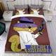thumbnail image 4 of Ardilla Secreta Conjunto de sábanas temático, trío de piezas, cómodo y amigable con la piel, diseño único, regalo de decoración para el hogar para familiares, amigos y fans,140cm *210cm, 4 of 6