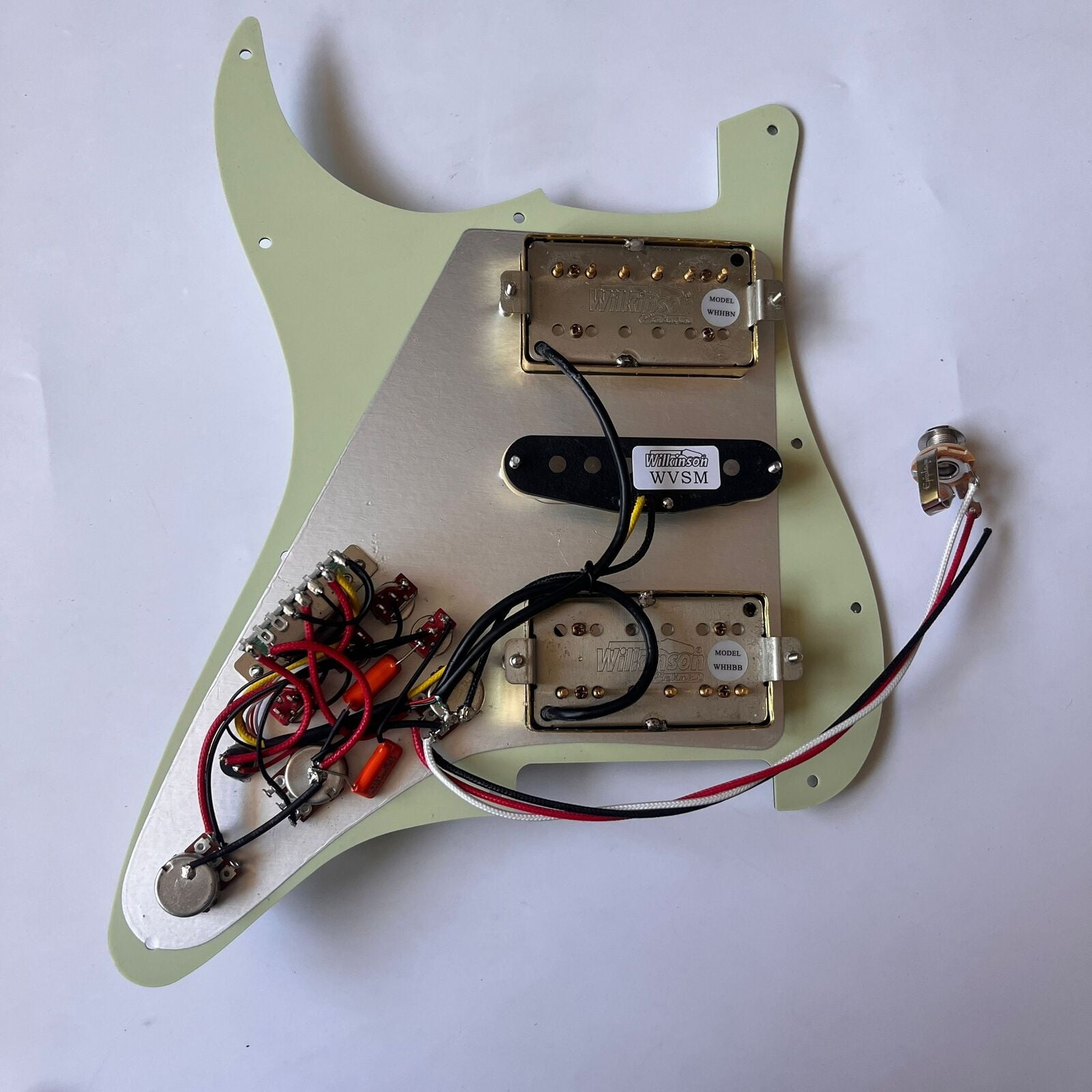 HSH Prewired Guitar Strat Pickguard Set  Alnico 5 Humbucker Pickups Coil Splitting Switch Multi Switch Harnesses ,For Fender ST Electric Guitar Replacement parts