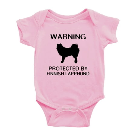 

Warning: Protected by A Finnish Lapphund Dog Funny Baby Rompers Infant Clothes (Pink 0-3 Months)