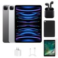 thumbnail image 1 of Reacondicionado Apple iPad Pro 11" (2022) A2435 (WiFi + Cellular Desbloqueado) 128GB Gris Espacial (Grado A+) Paquete con Funda, Auriculares Inalámbricos, Protector de Pantalla de Vidrio Templado, 1 of 4