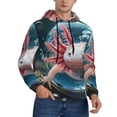 thumbnail image 2 of Daiia Bubbles Axolotl Fantasy for Men's Fashion Hoodies & Sweatshirts with Kangaroo Pocket Hooded Sweatshirt Breathable & Moisture Wicking-Small, 2 of 7