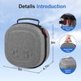 thumbnail image 4 of Hard Carrying Case for Meta Quest 3S/Quest 3/Vision Pro, Hard Shell Travel Case Compatible with VR Headset, Touch Controllers and Other Accessories, Space Saving Design for Travel and Home Storage, 4 of 8