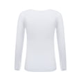 thumbnail image 6 of Sinleey Kids Girls Fleece Thermal Underwear Tops Crew Neck Long Sleeve Base Layer Tops Undershirt Type B White XXL, 6 of 8