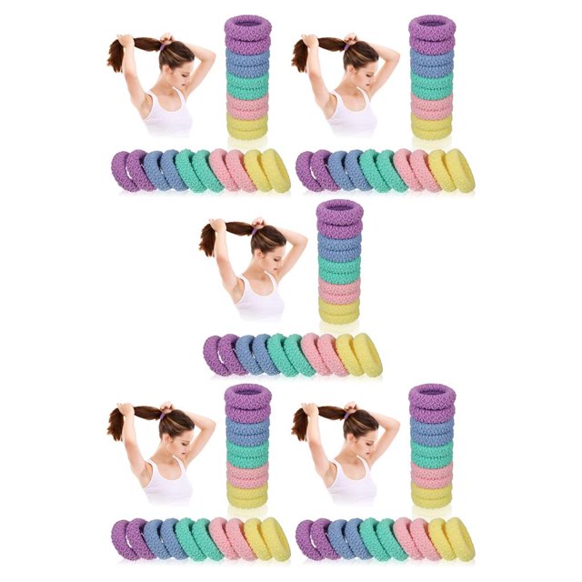 Langgg 20 Pieces Hairband Headwear Elastic Ribbon Sporting Accessories Yoga Equipment Tie Ropes Great Resilience Convenience Practical Colorful 5Set
