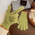 thumbnail image 2 of Women's Gloves Mittens Jelly Winter Bare Fingers Knitted Gloves Women'S Solid Color Screen Protector Warm Windproof Cycling Finger, Women's Accessories Gloves Mittens, 2 of 5