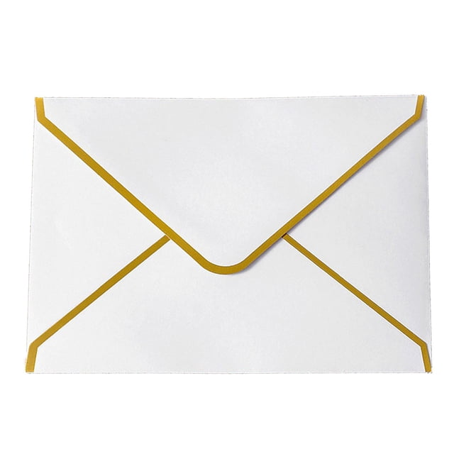 Elegant Western Triangular Gold Stamped Envelopes Kraft Paper for Wrapping Stationery Festive Events