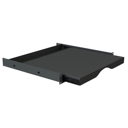 VIDEO MOUNT PRODUCTS Sliding Shelf,Rack Mount,Black ER-SS1U