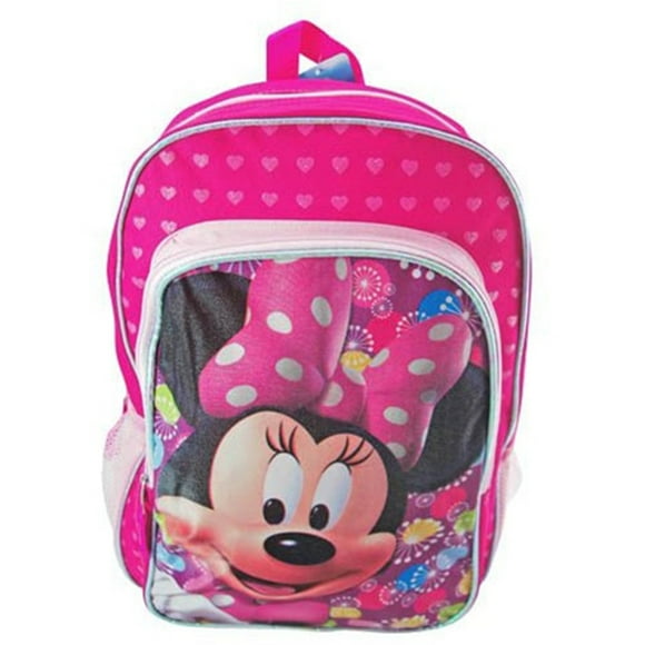 Minnie Mouse 16 inch Pink Child Large School Bookbag Backpacking Shoulder Backpack for Kids