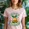 thumbnail image 5 of Ring In Holidays Shirt | Festive Bell Graphic Tee for Adults, Dark Heather, Size 3XL, 5 of 6