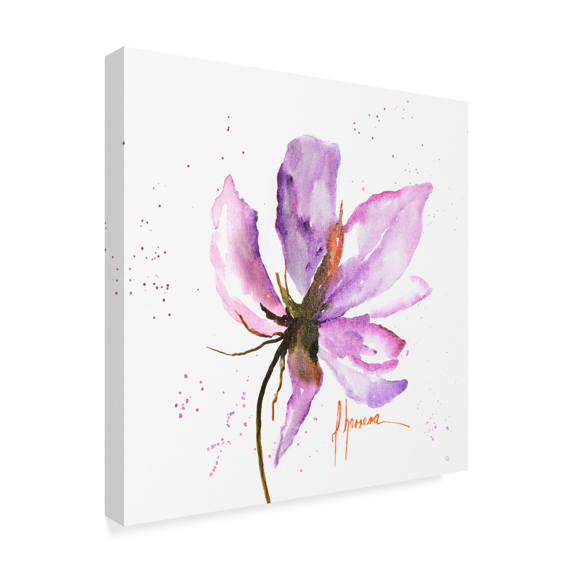 Trademark Fine Art 'Bold Floral IV' Canvas Art by Leticia Herrera