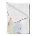 thumbnail image 2 of Butterfly Soft Flannel Fleece Throw Blanket, Spring Nature Inspired Watercolor Artwork Abstract Wings Color Splashes, Cozy Plush for Indoor and Outdoor Use, 50" x 60", Multicolor, by Ambesonne, 2 of 5