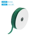 thumbnail image 2 of Uxcell Velvet Ribbon Wrapping 3/8" x 50 Yard Dark Green Single Face Craft Velvet, 2 of 5