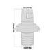 thumbnail image 5 of Naiovety Reemplazo del conector de la bomba de pie del adaptador de la manguera de la tabla de Paddle de la válvula de aire del Kayak Deportes acuáticos, 5 of 6