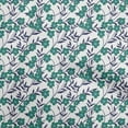 thumbnail image 1 of oneOone Cotton Poplin Twill Green Fabric Kids Floral Craft Projects Decor Fabric Printed By The Yard 56 Inch Wide, 1 of 4