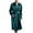 Dark Green, variant on Men's Long Sleeve Bathrobe Long Robe Satin Lightweight Valentine's Day Halloween Soft Spring V Neck Comfy Thin Pjs Blue XX-Large