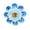 X-Blue, variant on BNNG Metal Flower Wall Art 3D Sunflower Decor, Hanging Rustic Farmhouse Boho Decoration for Outdoor Indoor Home Garden Yard Fence