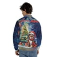thumbnail image 5 of Merry Christmas and Happy New Year Santa Australian Shepherd Holiday Xmas Winter All Over Print 3D Baseball Jacket Aussie Dog Lover Gifts Bomber Jacket Softball - 00024, 5 of 6