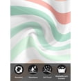 thumbnail image 7 of Peach Pink Green Ombre Cloth Napkins Set of 6 Reusable Dinner Napkins, Farmhouse Stripe Modern Cocktail Napkin Washable Table Napkins for Wedding/Holiday Party/Baby Shower 20"x20", 7 of 7