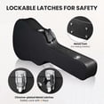 thumbnail image 4 of Yescom Acoustic Guitar Hard Case Wooden Hard Shell Carrying Case with Lock Latch Key, 4 of 11