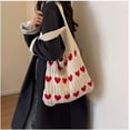 thumbnail image 2 of Crochet Tote Heart Tote Handbag Tote Y2K Accessories Shoulder Bag Heart Tote Hobo Bag Y2k Knitting, 2 of 7