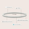 thumbnail image 3 of Diamond Tennis Bracelet | 2 Carat IGI Certified Lab Grown Diamond Bracelet Line 7" | 14K White Gold | Nemy Half Bezel Round Lab Diamond Tennis Bracelet| FG-VS1-VS2 Quality | Friendly Diamonds, 3 of 7