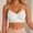 White, variant on Women's Seamless Bra, Polyamide Spandex Mixed Fabric Front Zipper Detachable Straps for Daily Comfort Wear