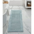 thumbnail image 5 of Better Trends 20"x 60" Premium Bathroom Runner Rug 100% Cotton Soft Reversible Tufted Bath Mat Water Absorbent Ideal for Easy Care in Bathroom and Shower Areas, (Blue)- Edge Collection, 5 of 6