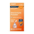 thumbnail image 1 of Amazon Basic Care Electrolyte Powder Packets for Kids & Adults, Orange Flavor, 6 Count (Pack of 1), 1 of 5