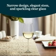 thumbnail image 2 of Libbey Vina White Wine Glasses Set of 6, 18.25 Oz Elegant, Fancy Glasses Drinking Set, Stemmed Wine Glasses for Weddings, Birthdays, Parties and More, 2 of 6