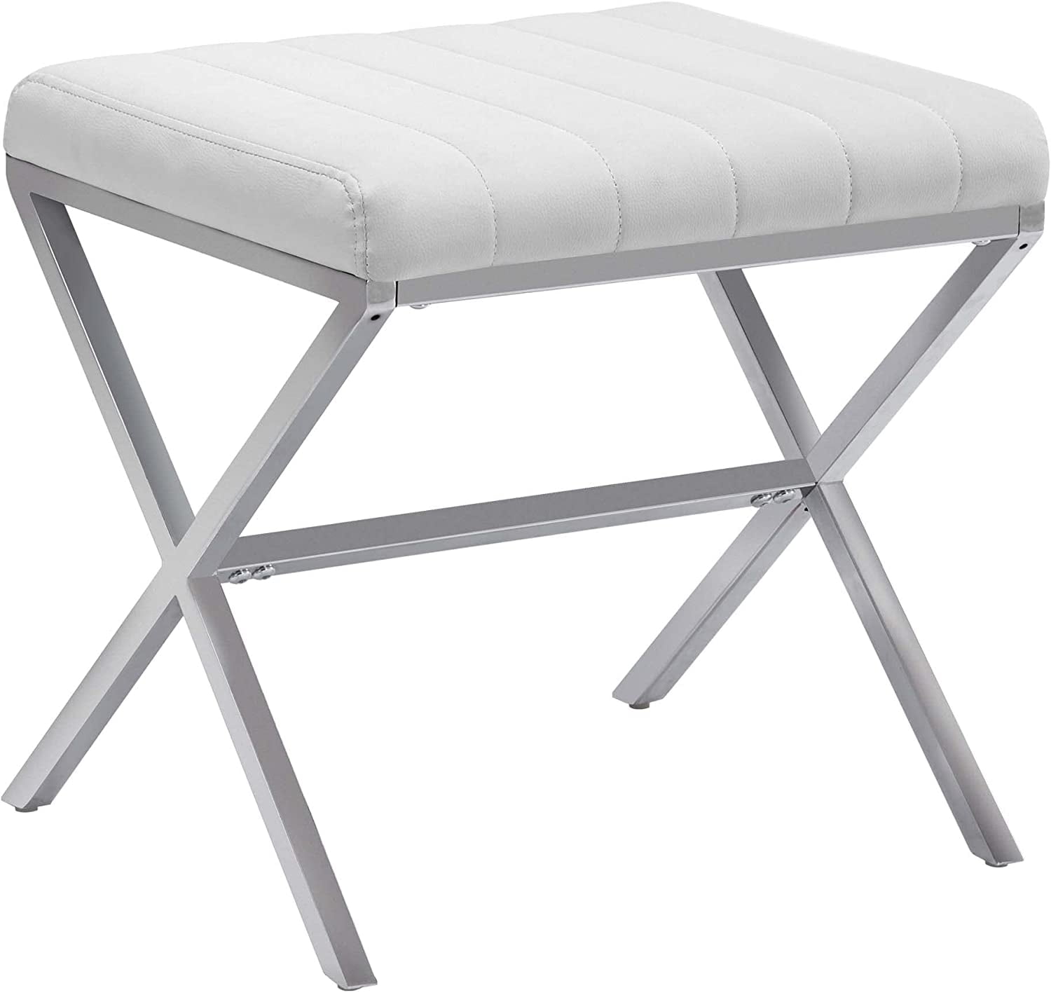 Duhome Vanity Stool Faux Leather Makeup Stool Vanity Bench with
