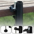 thumbnail image 4 of 2 Pièces Qiweis Support de Parasol Balcon Garde-Corps Support de Parasol Balcon Support de Serrage pour Accessoires de Parasol de Table Fixation pour Balcon, Terrasse Ou Table, 4 of 5
