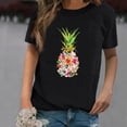 thumbnail image 3 of DPTALR Chemises Décontractées pour Femmes à Manches Courtes Imprimées Tee-Shirt Ample Tunique Blouse, 3 of 4