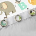 thumbnail image 4 of Homewish Zoo Animal Curtains Pack of 2 (42x84 Each),Cute Lions Elephant Curtains Blackout,Colorful 26 Letters Bedroom Curtains For Girsl Boys,Super Cozy Room Decor, 4 of 6