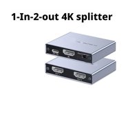 2-Port 4K Video Splitter, Smart HD Media Bridge with 3D Support