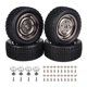 thumbnail image 1 of 4 unids/set neumáticos de goma para camiones militares para coche de Control remoto WPL C14 C24 (Color titanio), 1 of 8