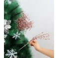 thumbnail image 6 of Glitter Berries for Christmas Tree,Artificial Glitter Berry Stems, 10 Pcs Glitter Picks, Decorative Glitter Sticks for Christmas Tree Vase DIY Wreath Crafts Gift Décor(Rose Gold,17inch), 6 of 9
